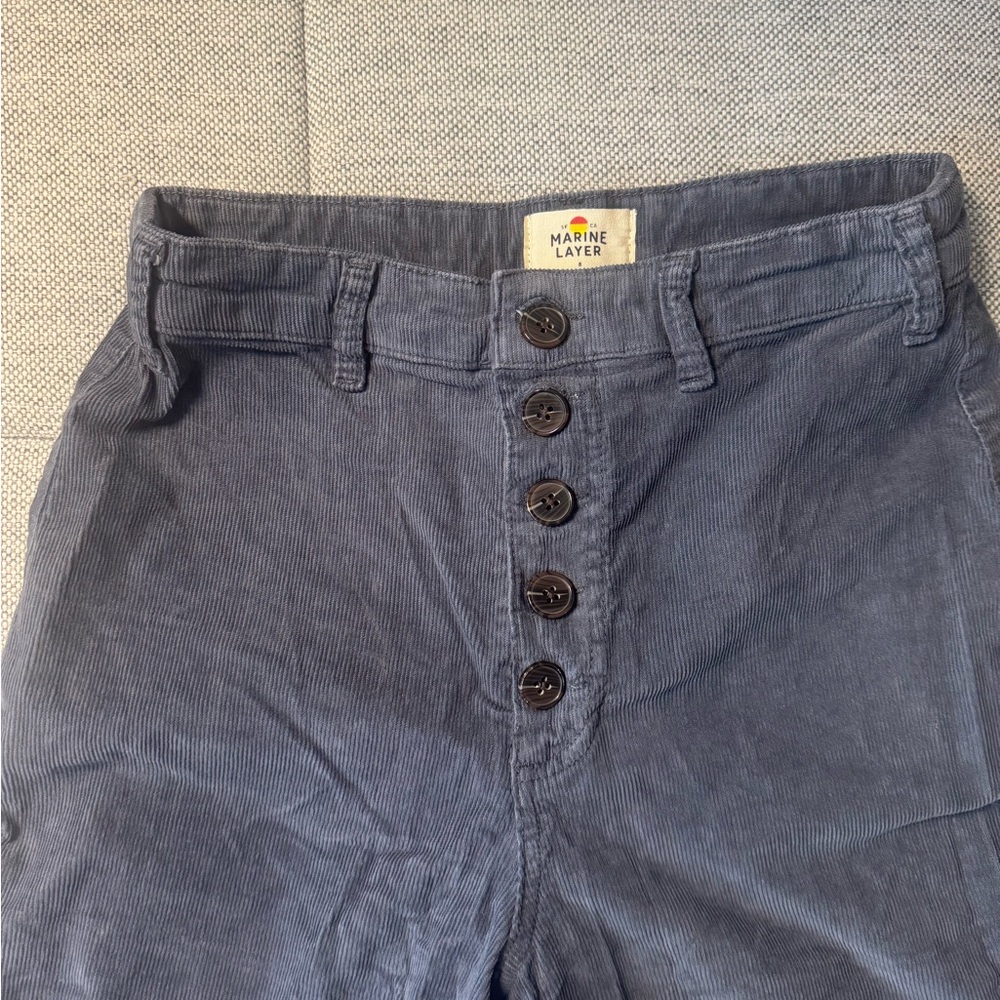 Marine Layer button fly corduroy cropped pants - Picture 4 of 5